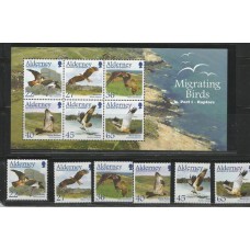 Alderney - 189/94+Bl.12 - Aves Migratórias I/Raptores