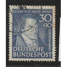 Alemanha Federal - 0032 - Henri Pestalozzi carimbado