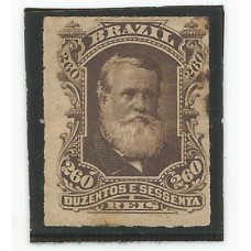 43 - D.Pedro II Percé - Barba Branca - 260 Réis novo 43 - D.Pedro II Percé - Barba Branca - 260 Réis novo