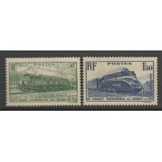 França - 0339/40 - 1 Congresso Internacional de Ferrovias em Paris(trens)