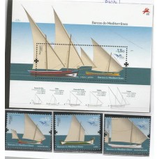 Portugal - 4028/30+F4031 - Barcos do Mediterrâneo