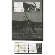 Portugal - 4136/7+F4138 - 100 Anos do 1º Voo Militar