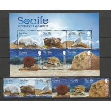 Alderney - 670/5+F670 - Sea Life/Fauna Marina