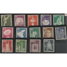 Alemanha Federal - 0695/708 - Definitivos - Indústria e Tecnologia(Farol/Helicóptero, Espaçonave, etc..)