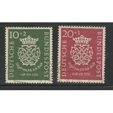 Alemanha Federal - 0007/8 - Bicentenário da morte de Bach