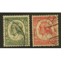 Alemanha - 522/3 - 175 Anos nascimento de Friedrich Von Schiller