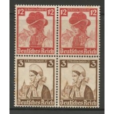 Alemanha - 547a Quadra - Têche-Bêche Costumes Regionais