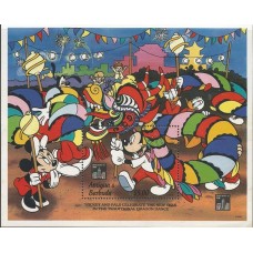 Antigua & Barbuda - Disney/Mickey celebrando o novo Ano Chinês com a dança do Dragão/HongKong94