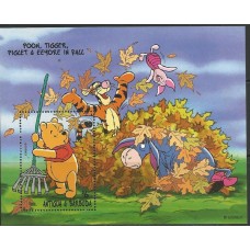 Antigua & Barbuda - Disney/ Ursinho Pooh e amigos no Outono