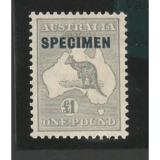 Australia - Canguru Filigrana VI Specimen