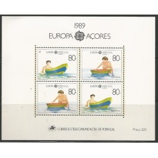 Açores - Bloco 10 - Tema Europa 1989/Jogos Infantis