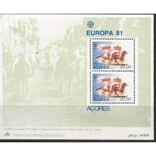 Açores - Bloco 02 -  Tema Europa 1981/Folclore