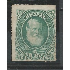 41 - D.Pedro II Percé Barba Branca 100 Réis Verde 41 - D.Pedro II Percé Barba Branca 100 Réis Verde