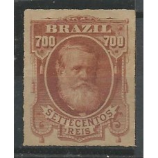45 - D.Pedro II Percé Barba Branca 700 Réis Castanho avermelhado 45 - D.Pedro II Percé Barba Branca 700 Réis Castanho avermelhado