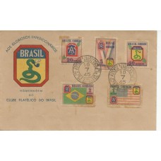 Brasil - Envelope da FEB com série completa (Clube Filatélico do Brasil) Brasil - Envelope da FEB com série completa (Clube Filatélico do Brasil)
