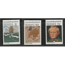 Cocos (Keeling) Islands - 150 Anos Visita de Charles Darwin à ilha de Cocos/Caravelas