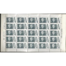 C-532Y - Sir Winston Churchil Folha completa com 25 selos C-532Y - Sir Winston Churchil Folha completa com 25 selos