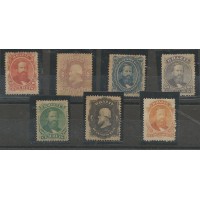 23/29 - Dom Pedro II picotado - Série Completa sem carimbo