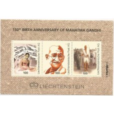 Liechtenstein - 150 Anos Mahatma Ghandi