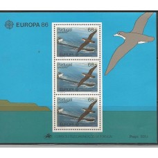 Madeira - Bloco 07 - Tema Europa 1986/Proteção da Natureza