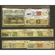 Isle of Man -1730/7+Bl.90  - História Postal