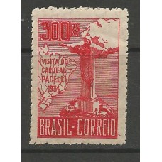 C - 0080 - Pacelli 3ª Tiragem 300 Réis Vermelho