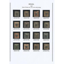 BRASIL - Folha de Álbum com selos Aéreos (PB18)