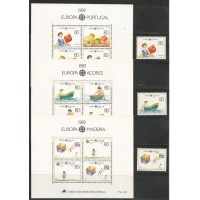 Portugal/Açores/Madeira - Tema Europa 1989/Brincadeiras Infantis