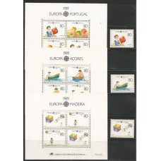 Portugal/Açores/Madeira - Tema Europa 1989/Brincadeiras Infantis