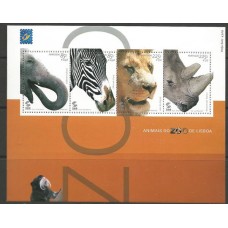 Portugal - Bloco 177 - Animais do Zoo de Lisboa