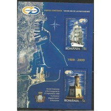 Romênia - Farol/ 100 Anos Inauguração Porto Constanta