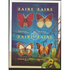 Zaire - Borboletas/Escotismo/Orquídea