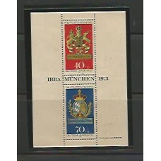 Alemanha Federal -  Bloco 08 - Congresso Internacional de Filatelia em Munique 