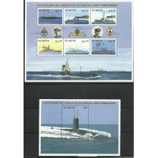 St. Kitts - Navios de Guerra/Submarino(TRAN-S059)