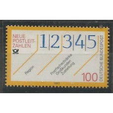 Alemanha Federal - 1491 - Novo Cºdigo Postal de 5 némeros
