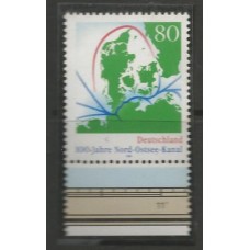 Alemanha Federal - 1634 - 100 Anos do Canal de Kiel