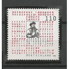 Alemanha Federal - 1930 - 600 Anos Nascimento Johannes Gutenberg/Impressor