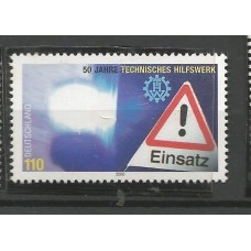 Alemanha Federal - 1957 - Cinquentenério do Instituto Federal servião de resgate tºcnico