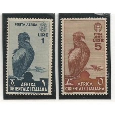 África Oriental Italiana -Ae5 e Ae9 - Aves África Oriental Italiana -Ae5 e Ae9 - Aves