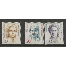 alemanha Federal - 1191/3 - Mulheres Famosas