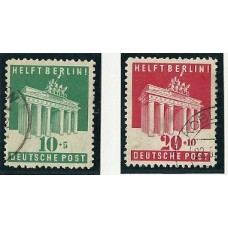 Alemanha(Bizone) - 069/70-Portão de Brandebourg
