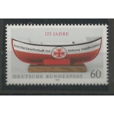 Alemanha Federal - 1297 - 125 Anos Sociedade Alemº de Seguros Naufrºgios