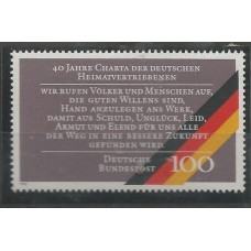Alemanha Federal - 1302 - 40 Anos Carta de Expulsos alemºes