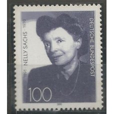 Alemanha Federal - 1407 - Escritora e Poeta Nelly Sachs
