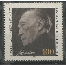 Alemanha Federal - 1428 - Chanceler Konrad Adenauer