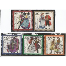 Alemanha Federal - 1589/93 - Costumes Regionais carimbados