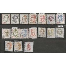 Alemanha Federal - Série corrente Mulheres Famosas