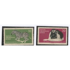 Alemanha Oriental - 0538/9 - 100 Anos Zoo Dresdener