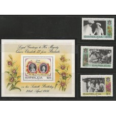 Barbuda - Orquídeas/Rainha Elizabeth II(FLO020) Barbuda - Orquídeas/Rainha Elizabeth II(FLO020)