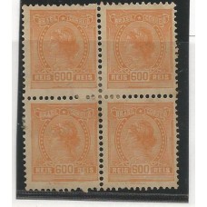 Regulares - 169+169ES - Quadra com 1 selo sem filigrana(REG002)